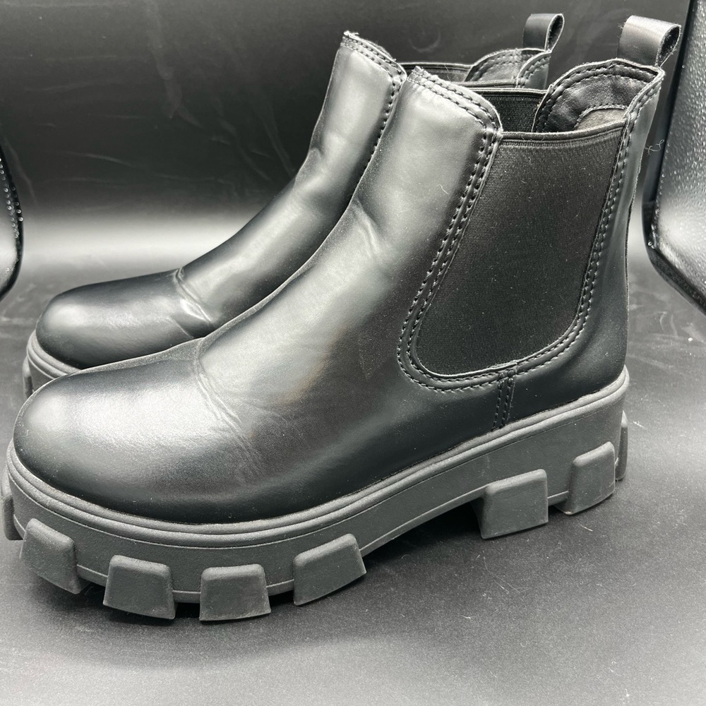 Sam Edelman Womens Size 10 M Black Leather Circus NY Ankle Boots